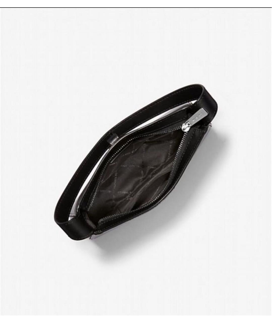 MICHAEL KORS Черная кожаная сумка с короткими ручками, фото 4