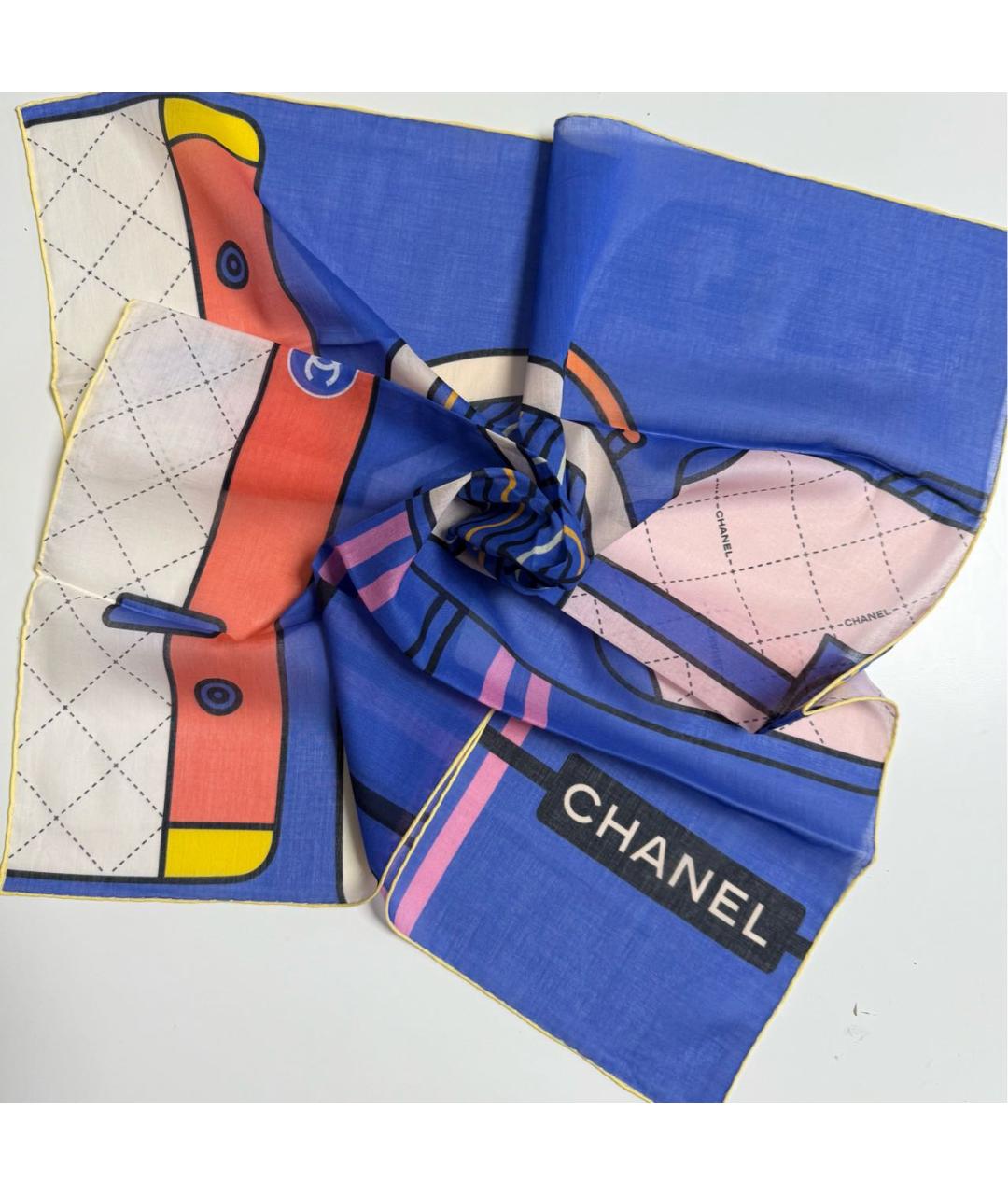 CHANEL Мульти хлопковый платок, фото 4