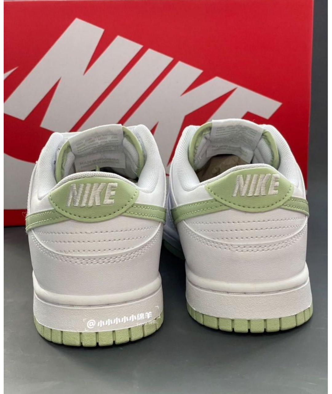 NIKE Белые кожаные низкие кроссовки / кеды, фото 6