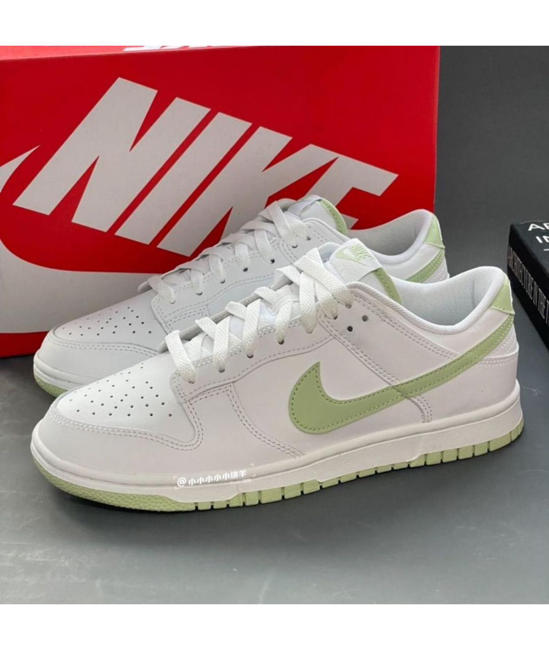 NIKE Белые кожаные низкие кроссовки / кеды, фото 5