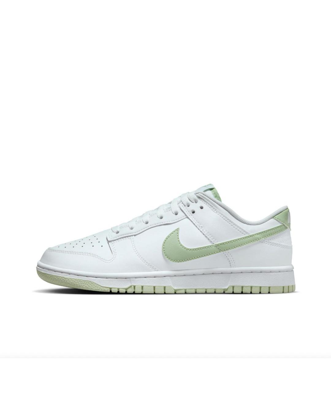 NIKE Белые кожаные низкие кроссовки / кеды, фото 4