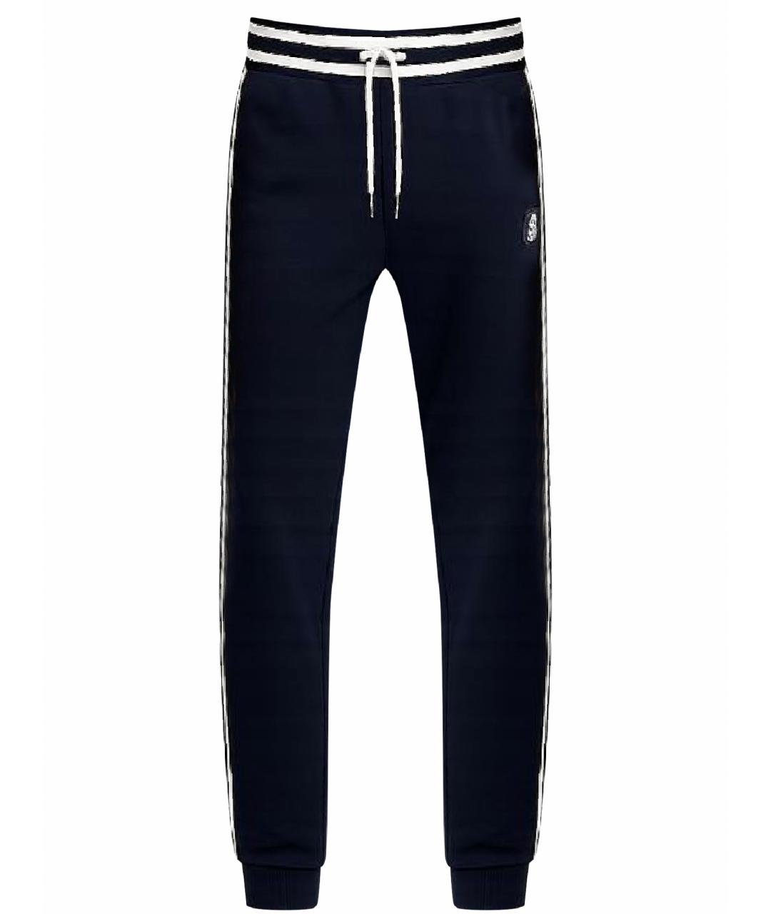 ZEGNA Темно-синие шерстяные повседневные брюки, фото 1