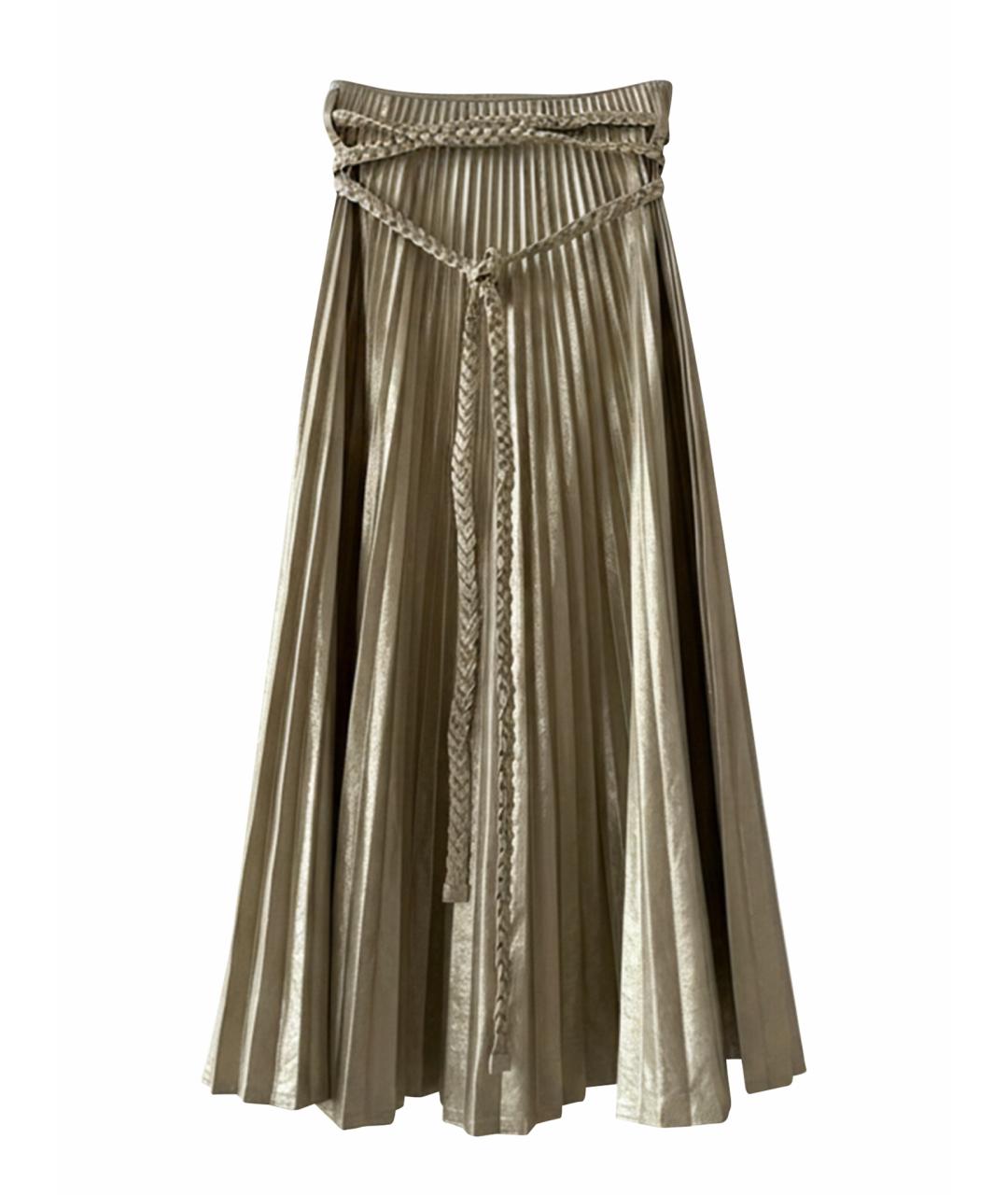 CHRISTIAN DIOR Бежевая хлопковая юбка макси, фото 1