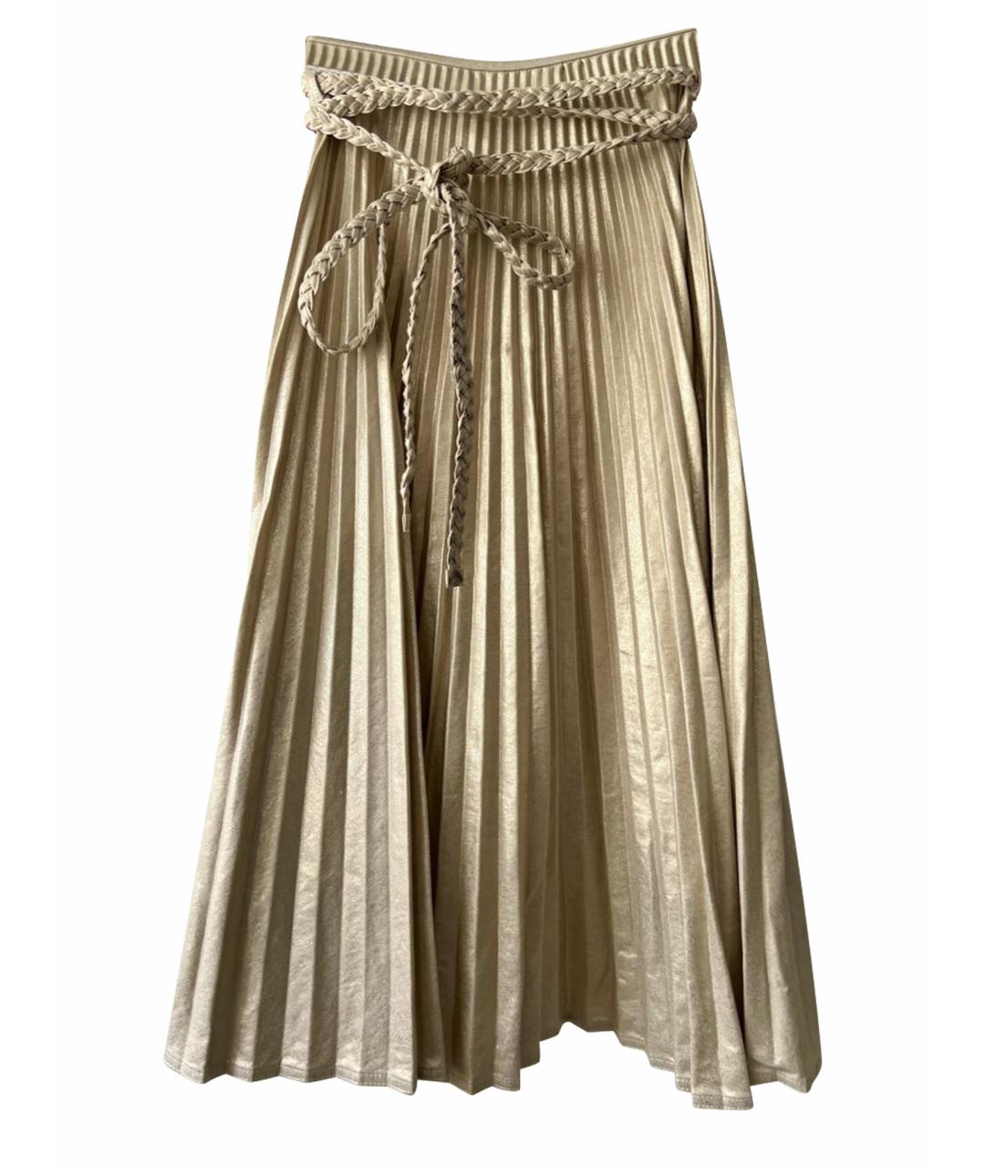 CHRISTIAN DIOR Бежевая хлопковая юбка макси, фото 1