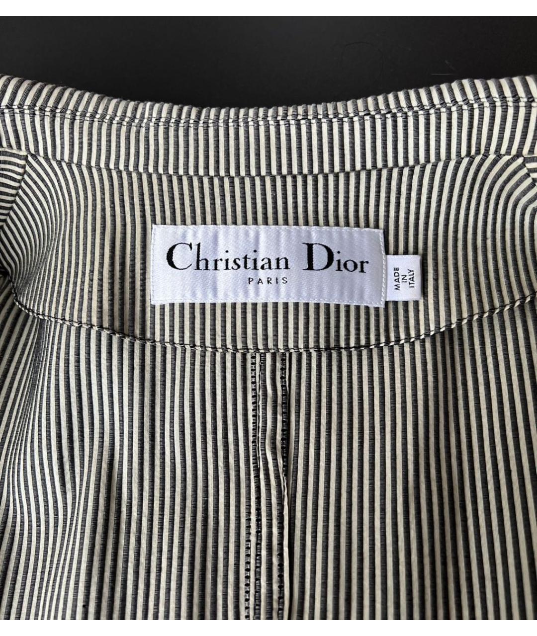CHRISTIAN DIOR Хлопковый жакет/пиджак, фото 3