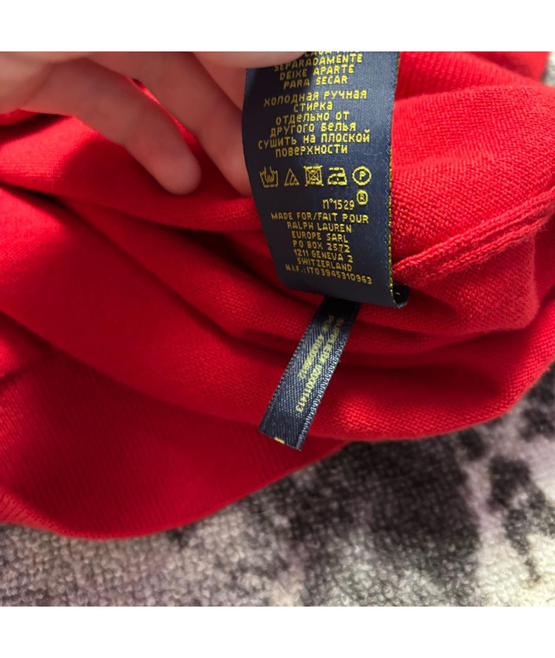 POLO RALPH LAUREN Красный джемпер / свитер, фото 4