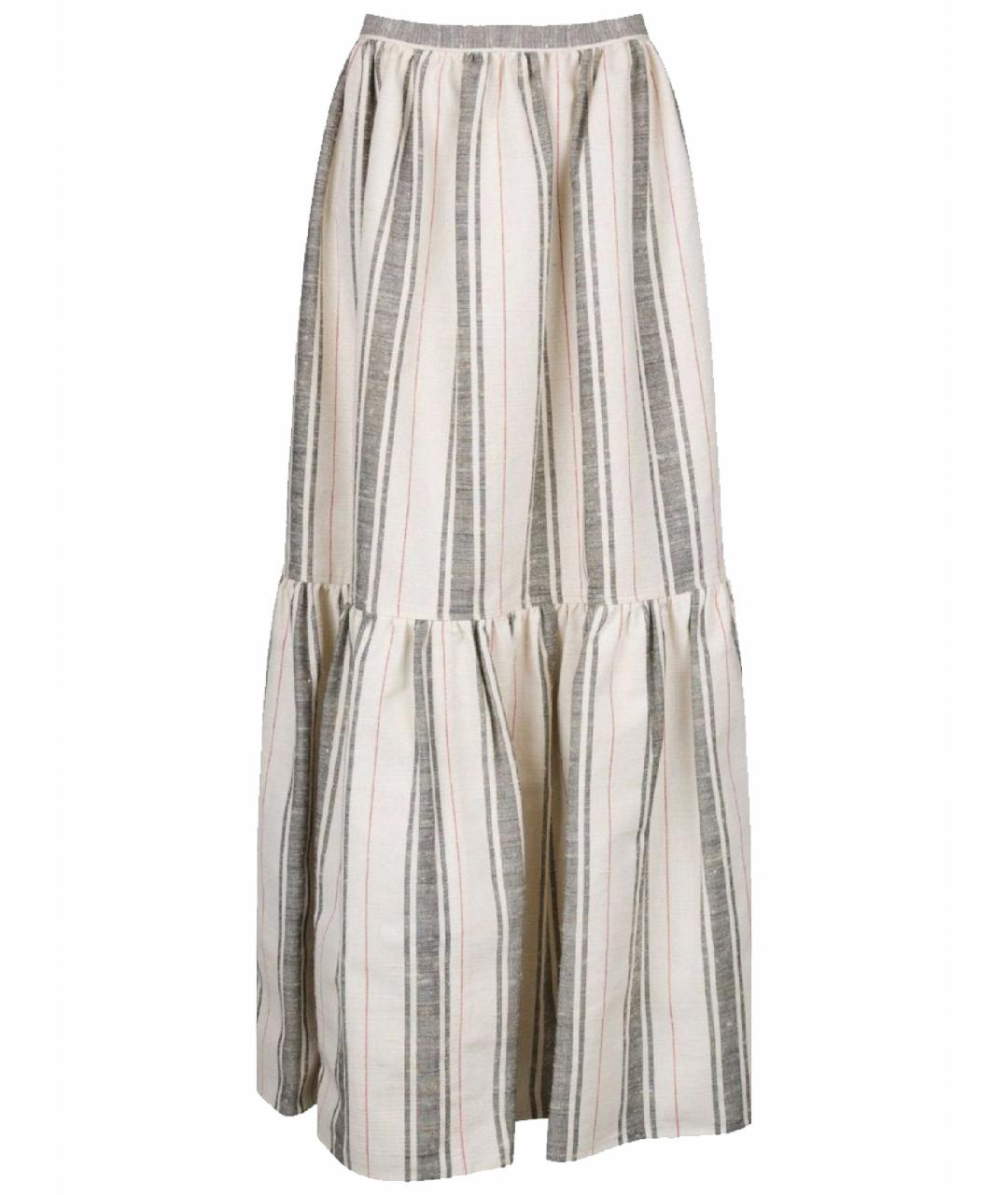 CHRISTIAN DIOR Бежевая хлопковая юбка макси, фото 1