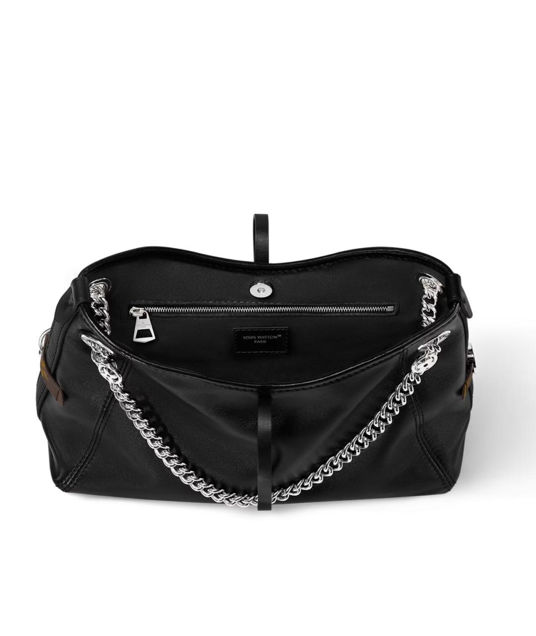 LOUIS VUITTON Черная сумка с короткими ручками, фото 3