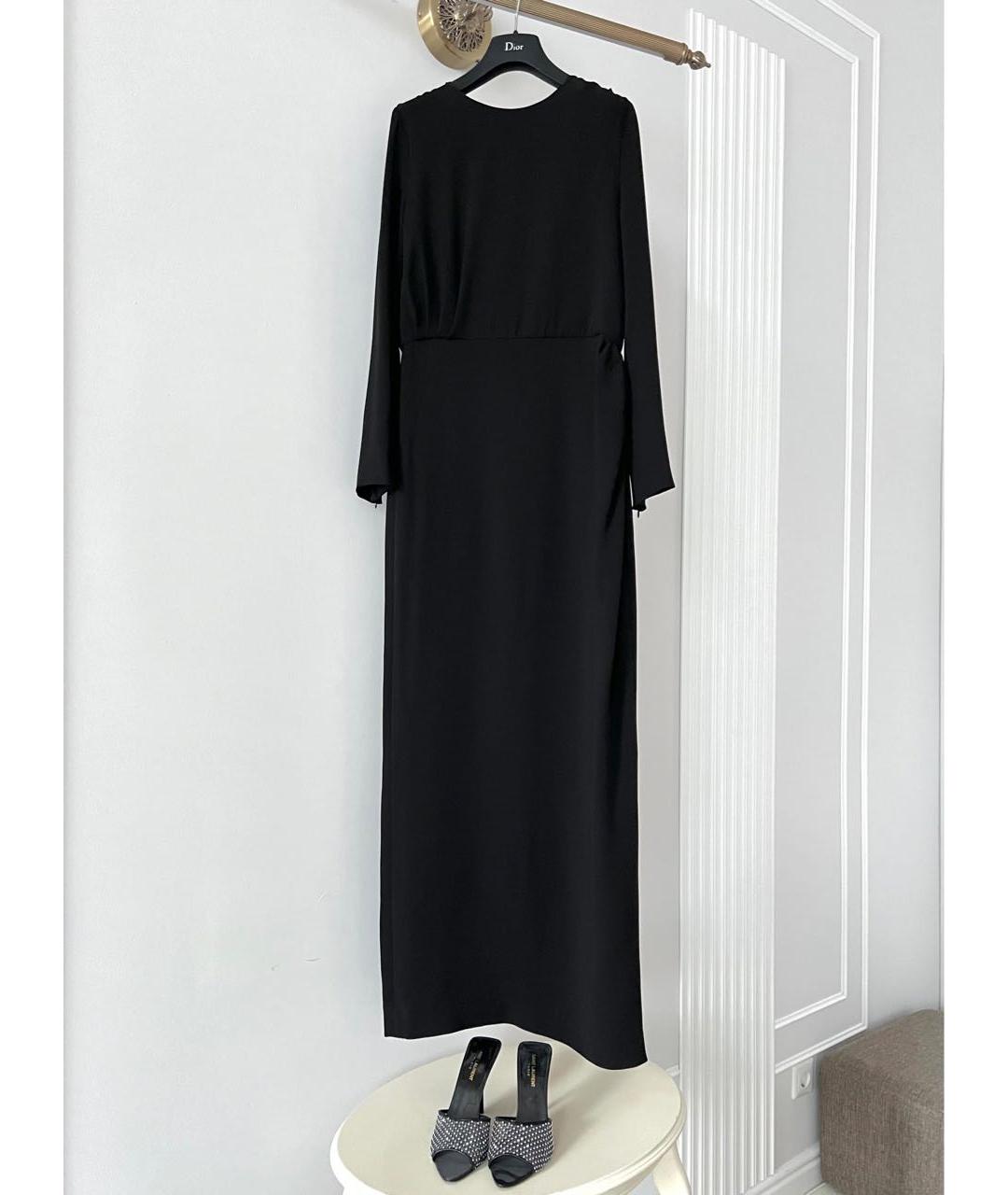 CHRISTIAN DIOR Черное шелковое платье, фото 9