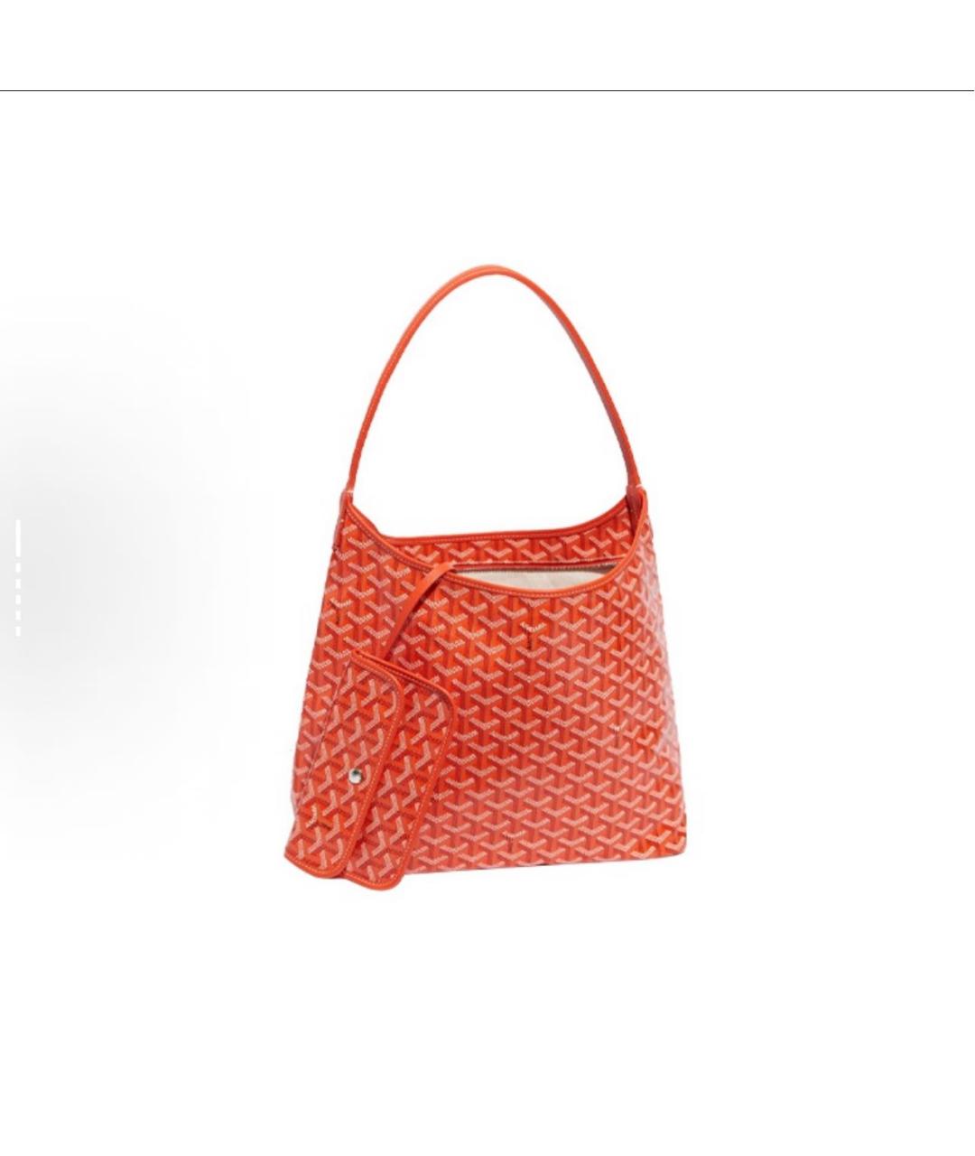 GOYARD Оранжевая кожаная сумка через плечо, фото 2