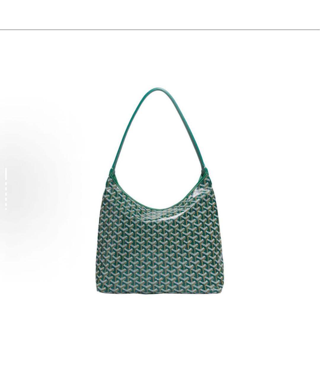 GOYARD Зеленая кожаная сумка через плечо, фото 3