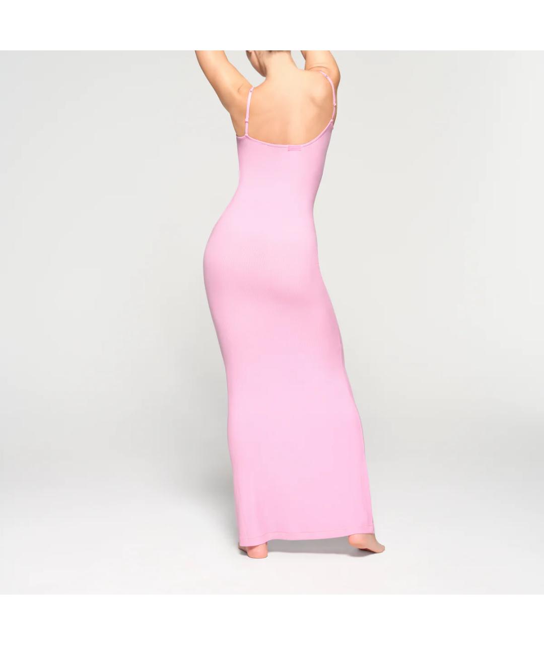 SKIMS Розовое вечернее платье, фото 3