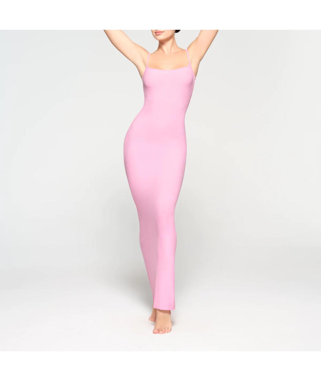 SKIMS Розовое вечернее платье, фото 2