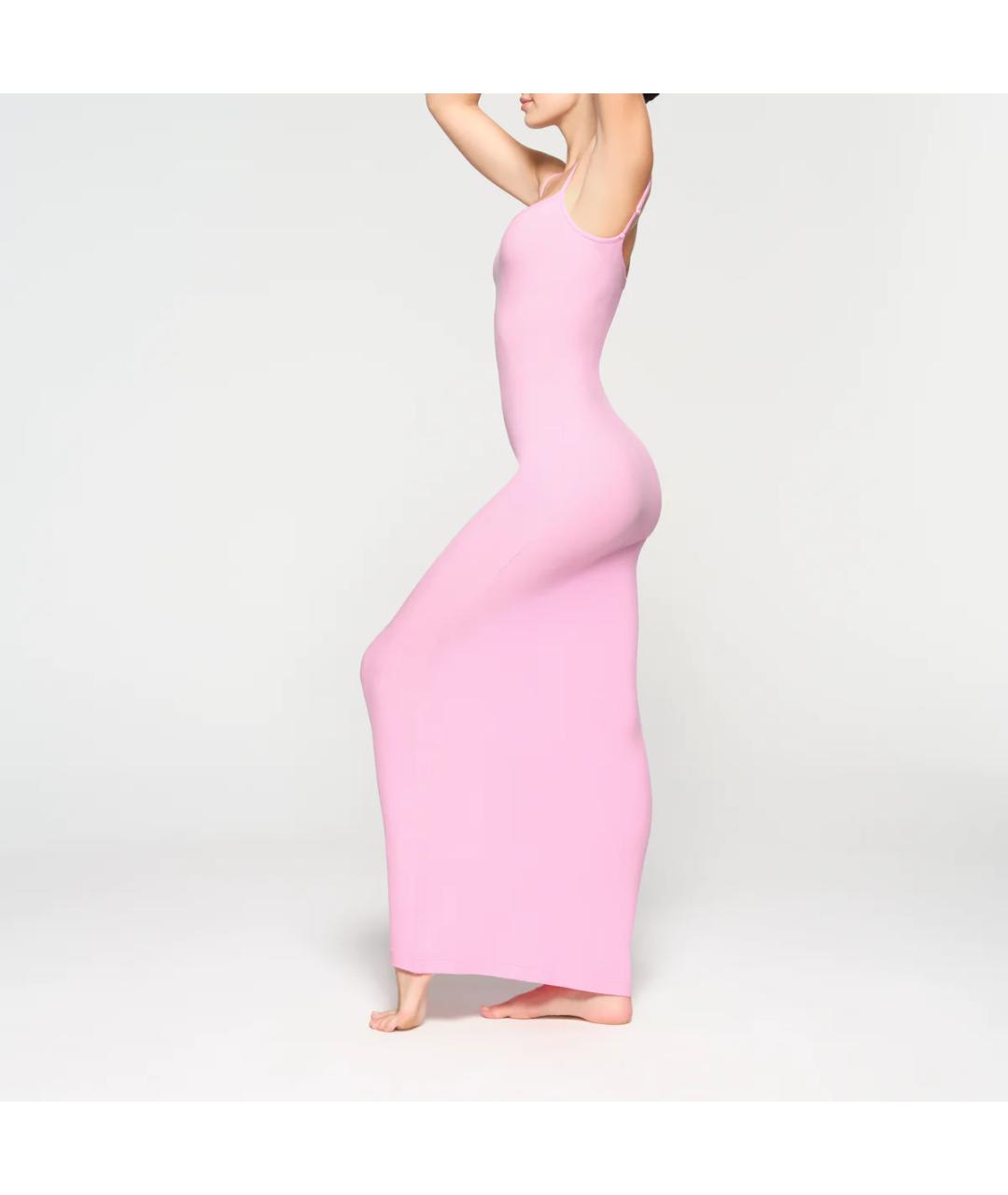 SKIMS Розовое вечернее платье, фото 4