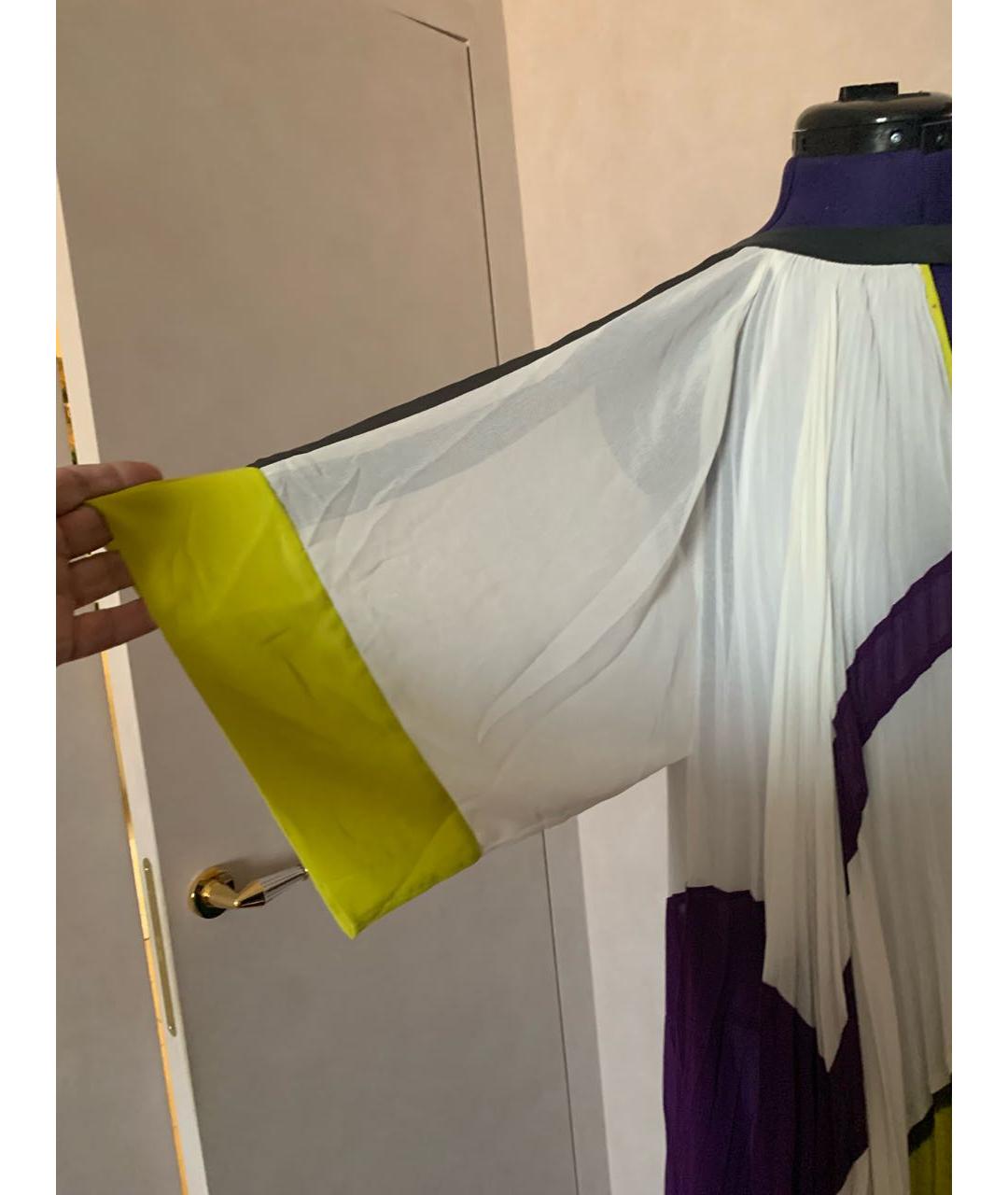BCBG MAXAZRIA Мульти шелковое платье, фото 4