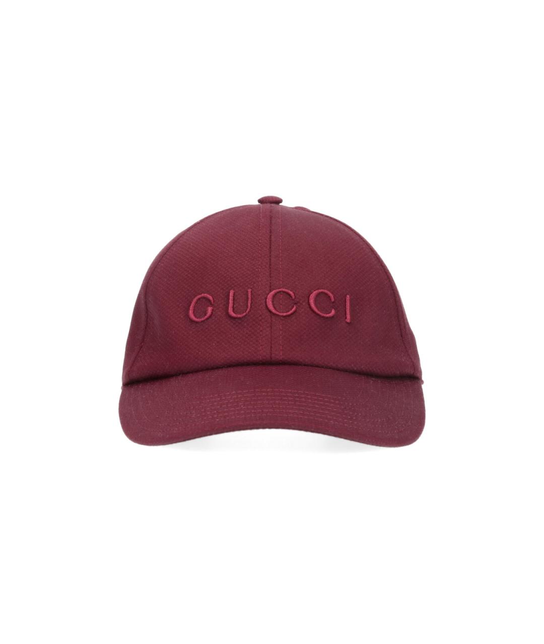 GUCCI Красная хлопковая кепка/бейсболка, фото 1