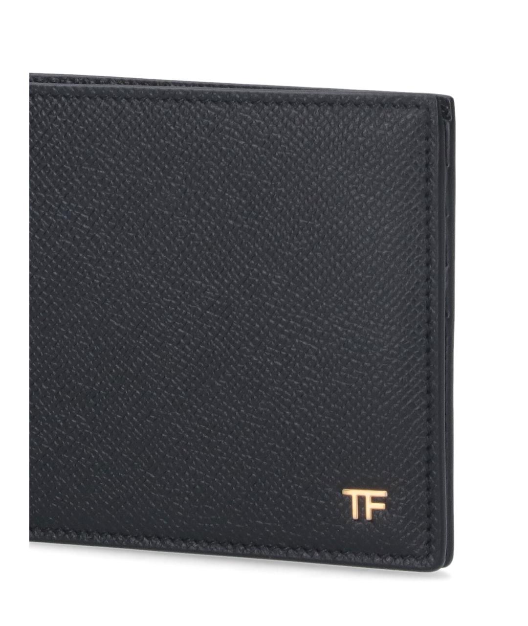 TOM FORD Черный кожаный кошелек, фото 5