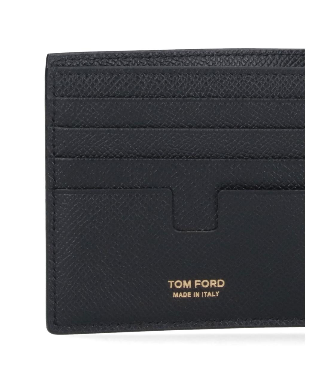 TOM FORD Черный кожаный кошелек, фото 4
