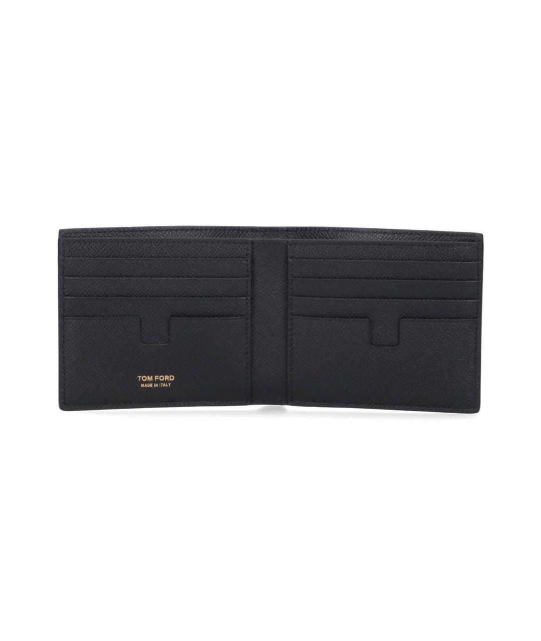 TOM FORD Черный кожаный кошелек, фото 2