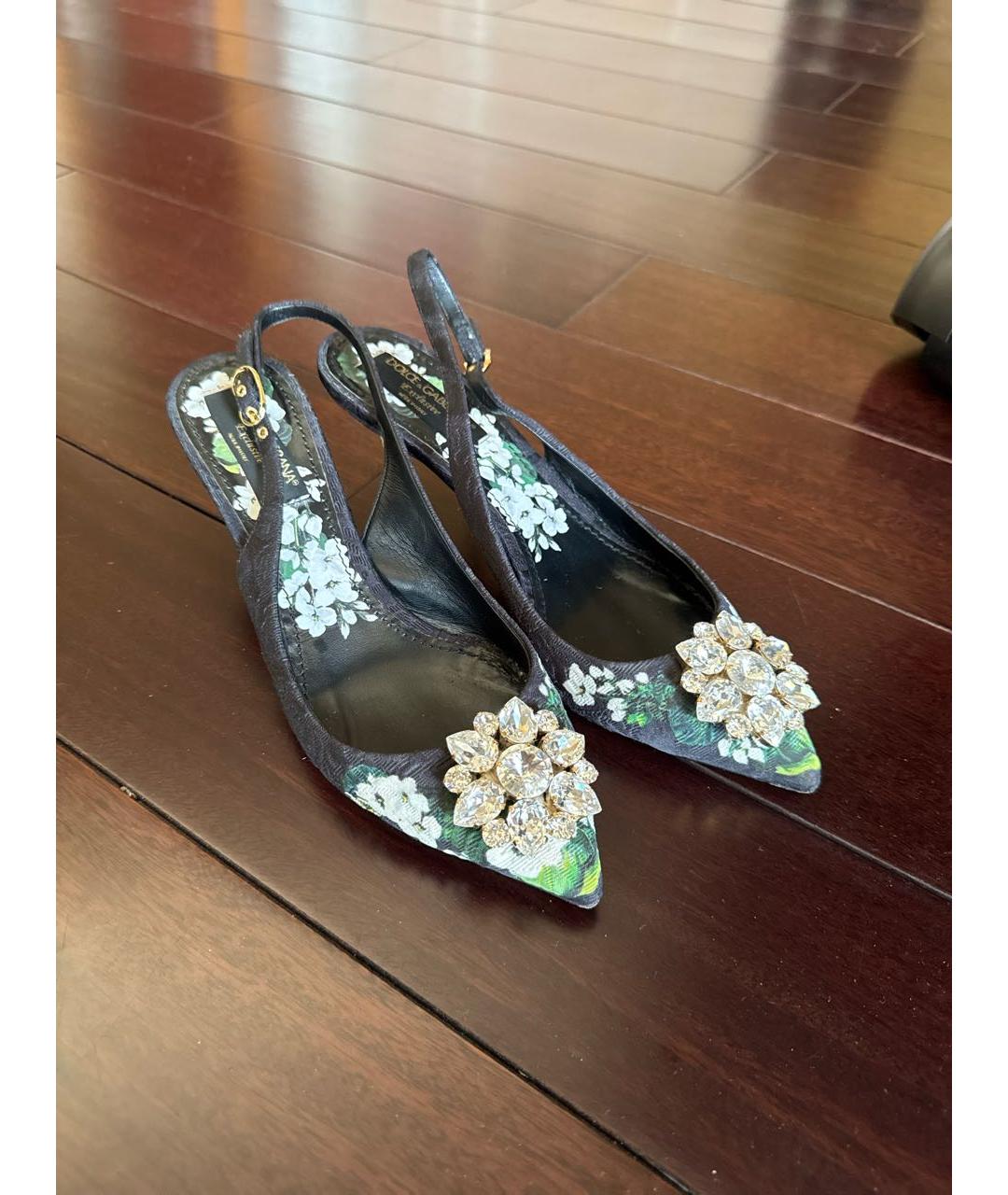 DOLCE&GABBANA Мульти текстильные туфли, фото 2