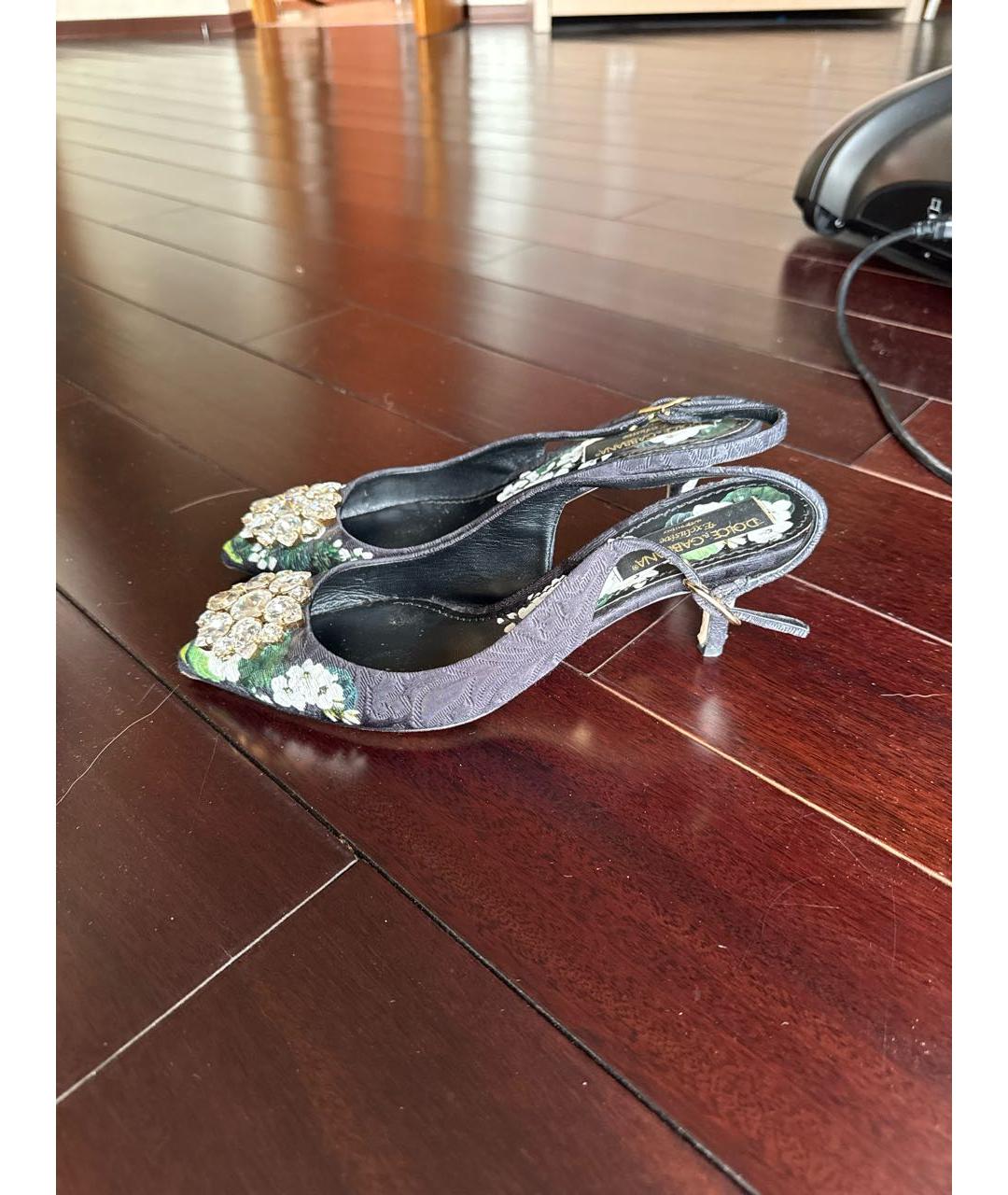 DOLCE&GABBANA Мульти текстильные туфли, фото 8