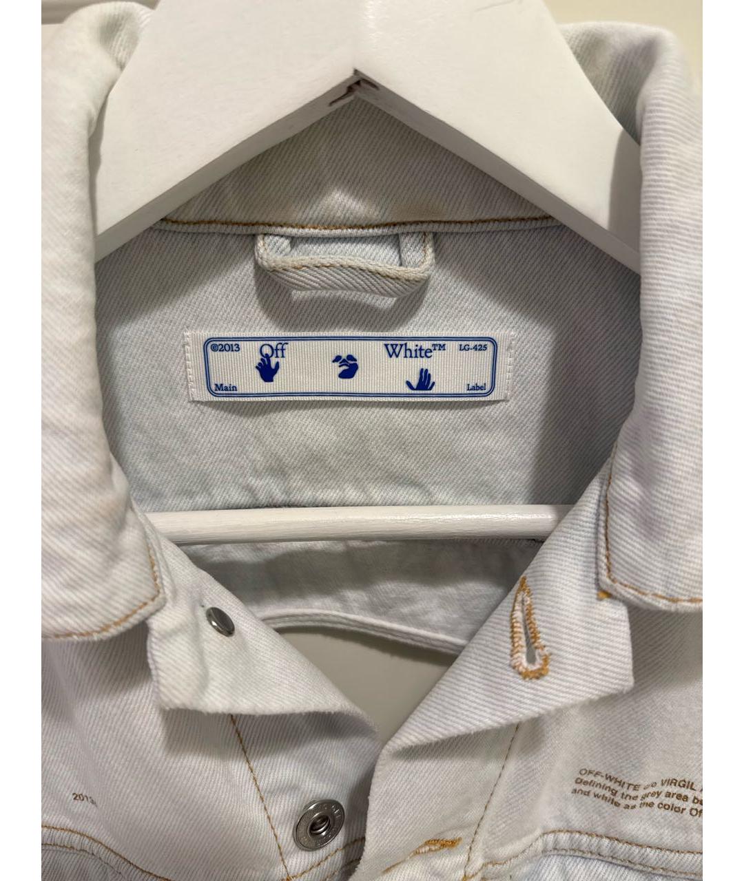 OFF-WHITE Голубая деним рубашка, фото 3