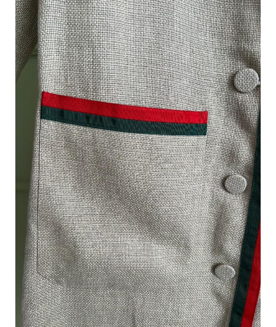 GUCCI Хаки хлопковое пальто, фото 9