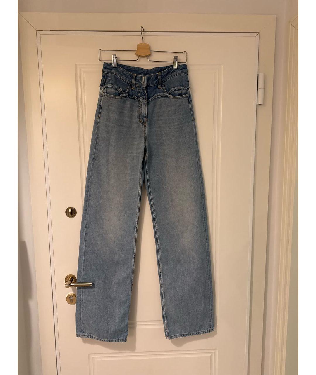 GIVENCHY Голубые хлопковые прямые джинсы, фото 6