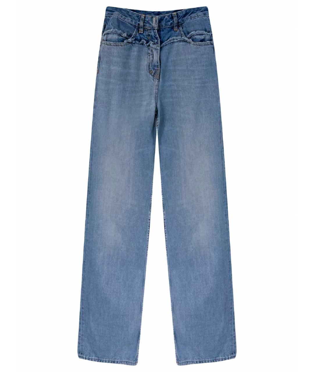 GIVENCHY Голубые хлопковые прямые джинсы, фото 1