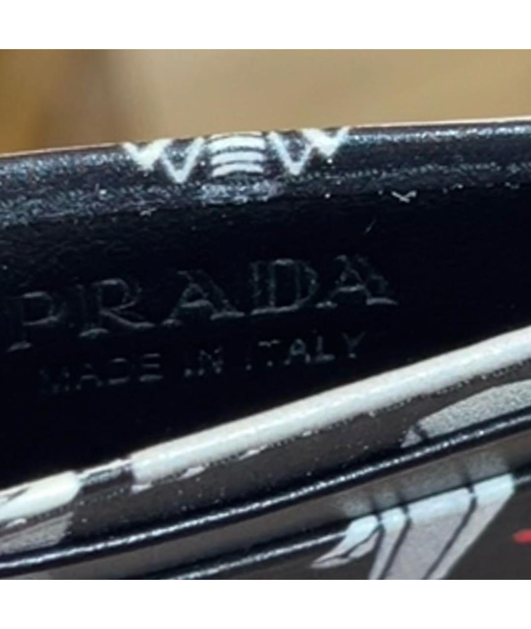 PRADA Черный кожаный кардхолдер, фото 4