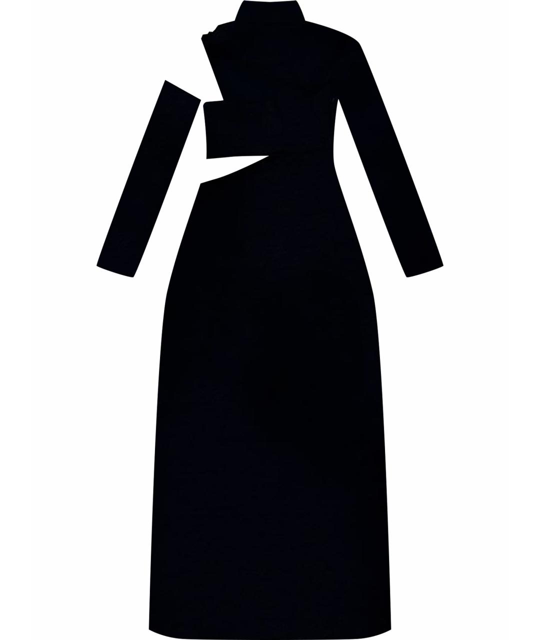 PROENZA SCHOULER Черное шерстяное вечернее платье, фото 1