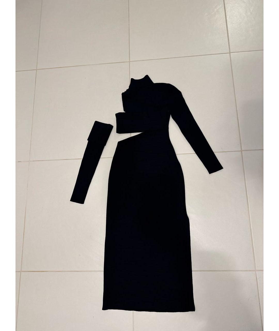 PROENZA SCHOULER Черное шерстяное вечернее платье, фото 5