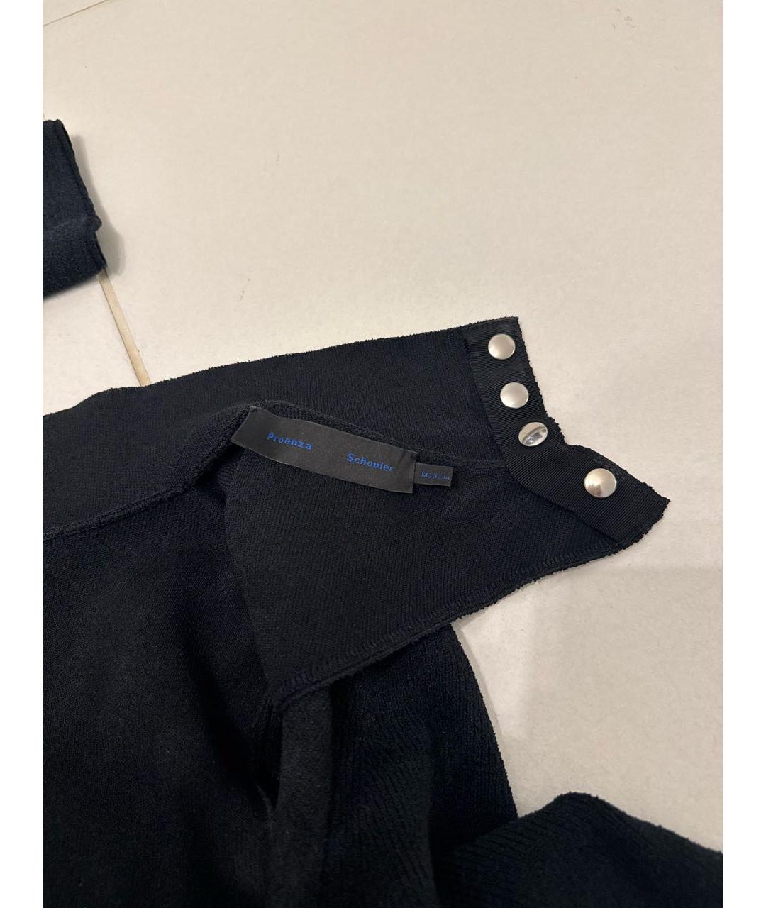 PROENZA SCHOULER Черное шерстяное вечернее платье, фото 3