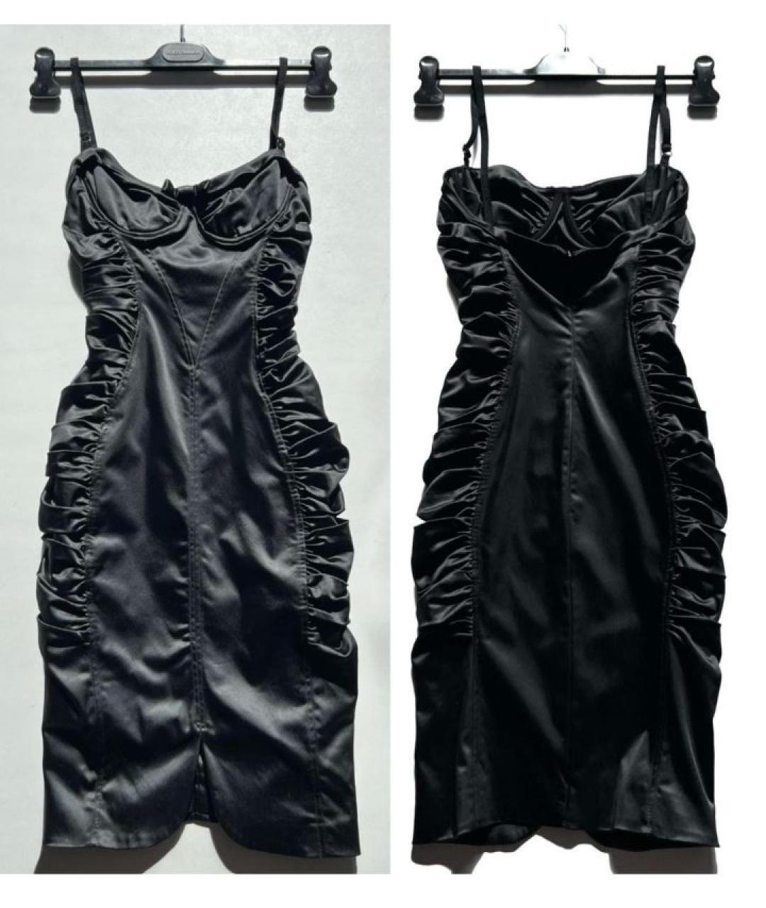 DOLCE&GABBANA Черное коктейльное платье, фото 5