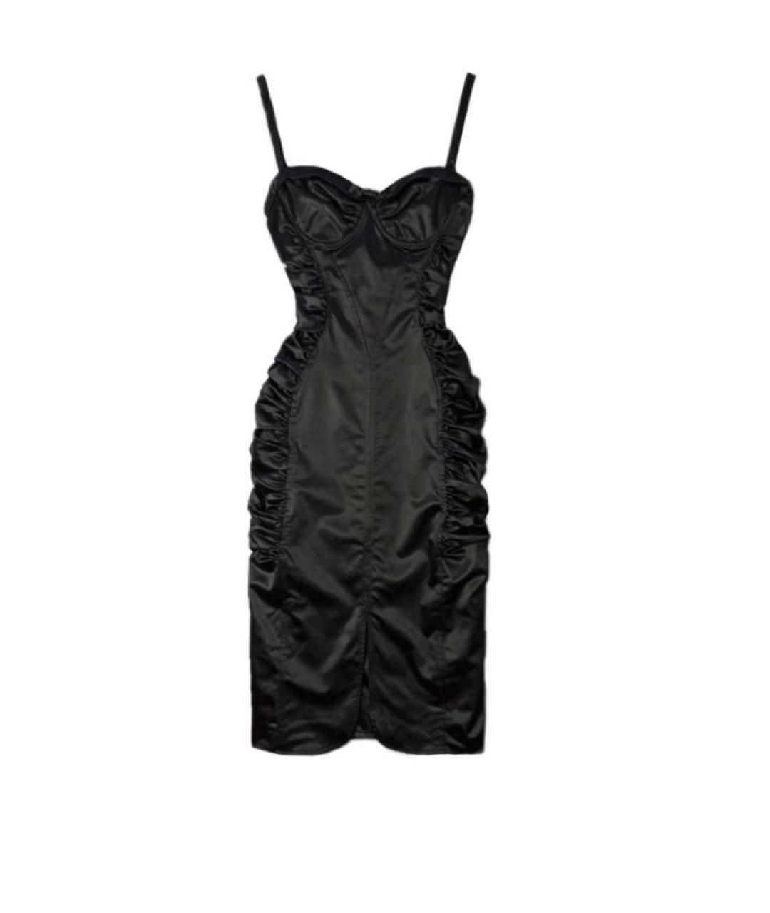 DOLCE&GABBANA Черное коктейльное платье, фото 1