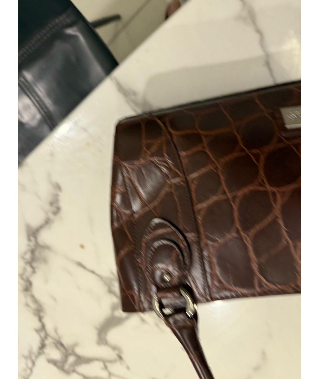 LANVIN Коричневая сумка с короткими ручками, фото 5