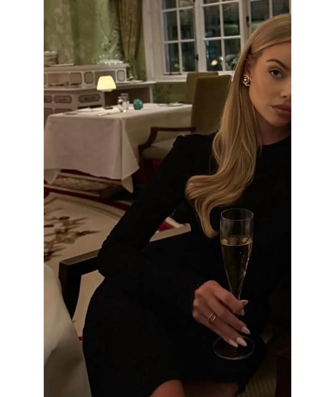 CHANEL Золотые металлические серьги, фото 6