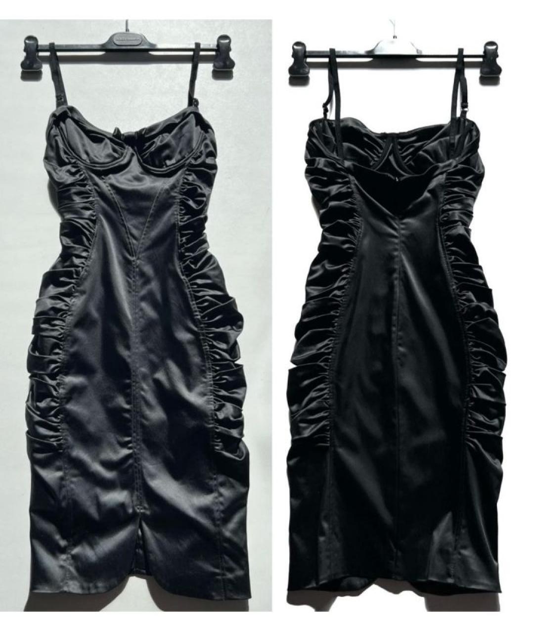 DOLCE&GABBANA Черное коктейльное платье, фото 5
