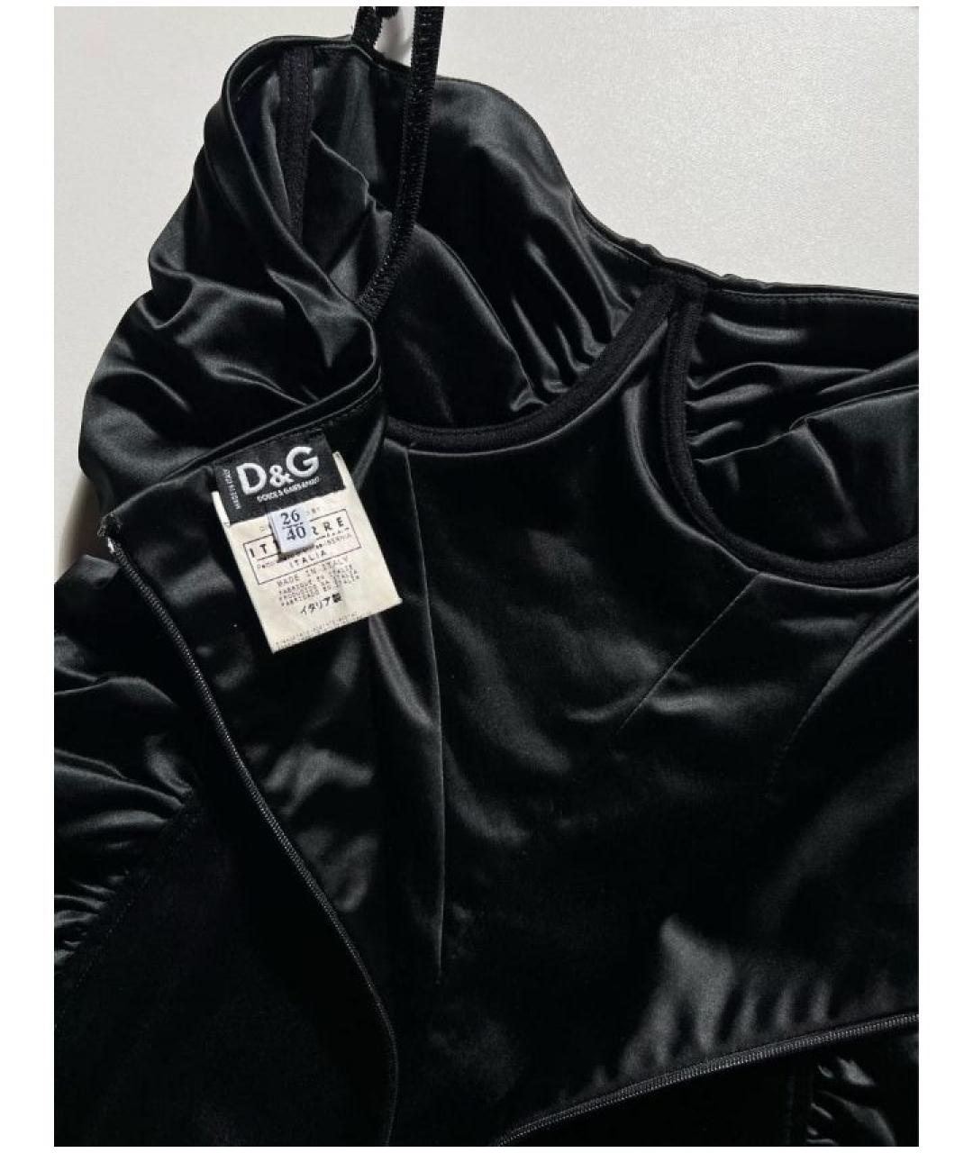 DOLCE&GABBANA Черное коктейльное платье, фото 4