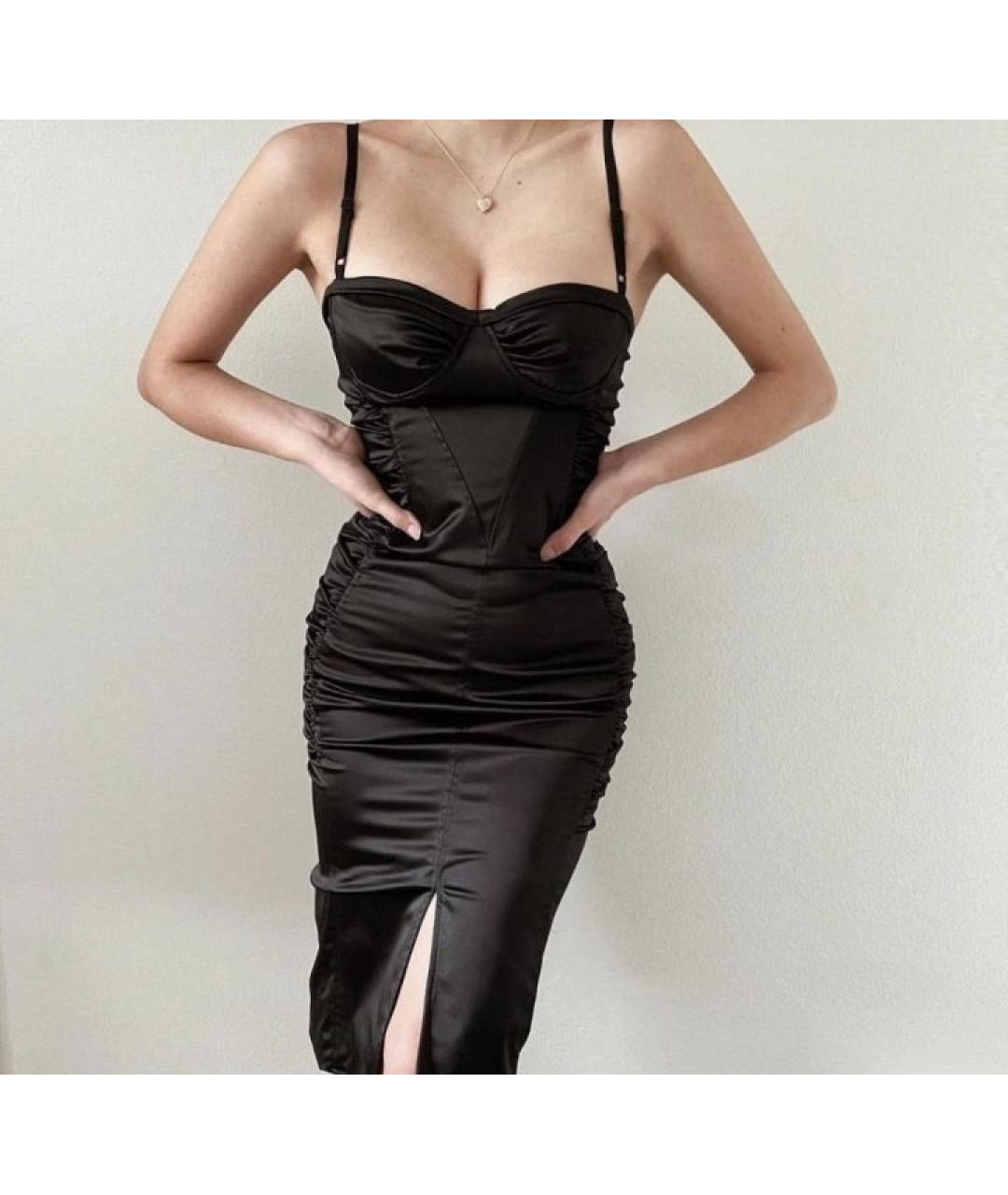DOLCE&GABBANA Черное коктейльное платье, фото 2