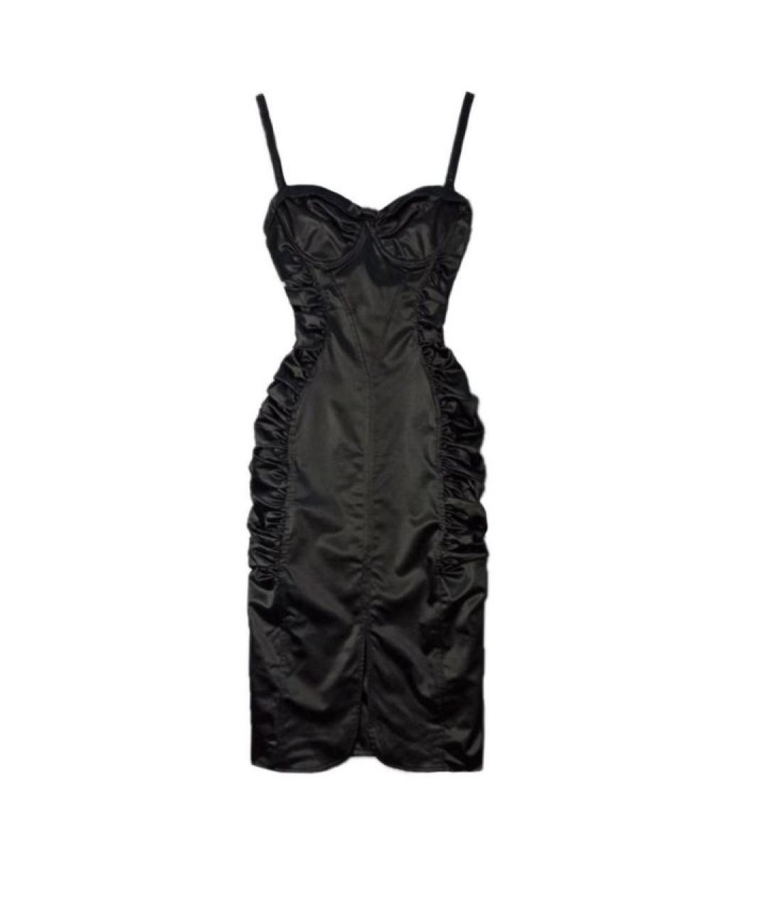 DOLCE&GABBANA Черное коктейльное платье, фото 1
