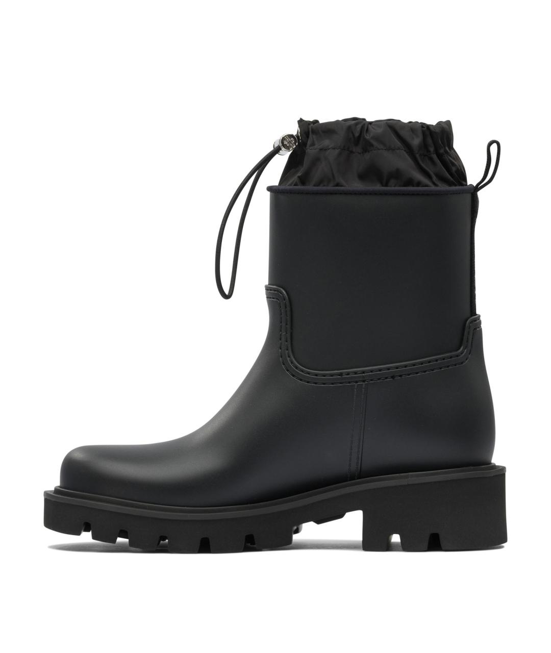 MONCLER Черные резиновые ботинки, фото 3