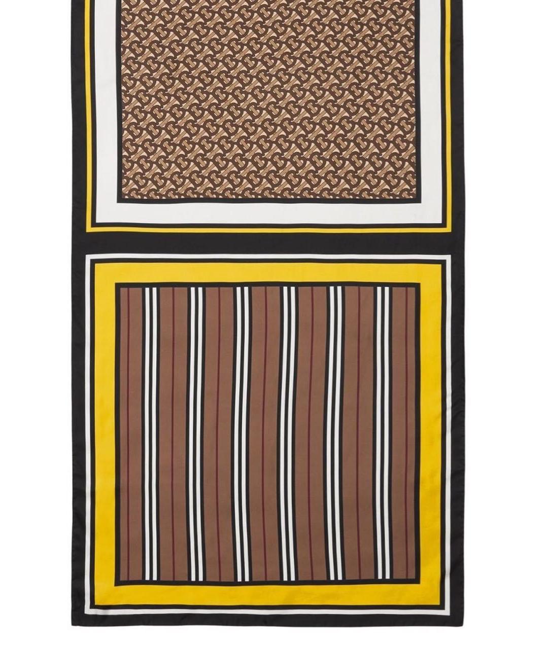 BURBERRY Мульти шелковый шарф, фото 2