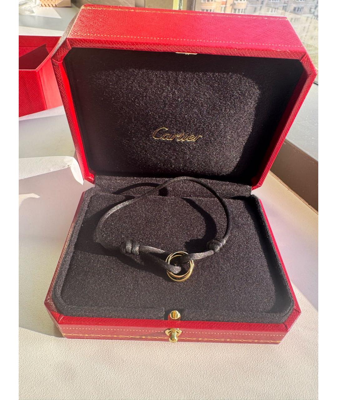 CARTIER Черный браслет из белого золота, фото 3