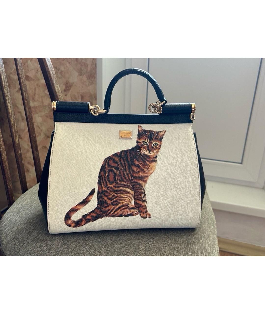 DOLCE&GABBANA Мульти кожаная сумка с короткими ручками, фото 4