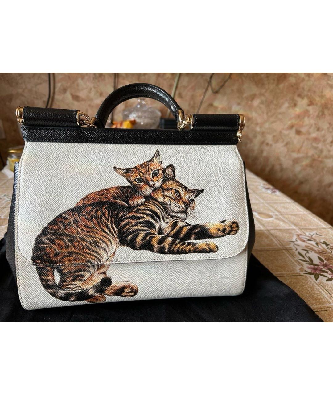 DOLCE&GABBANA Мульти кожаная сумка с короткими ручками, фото 2
