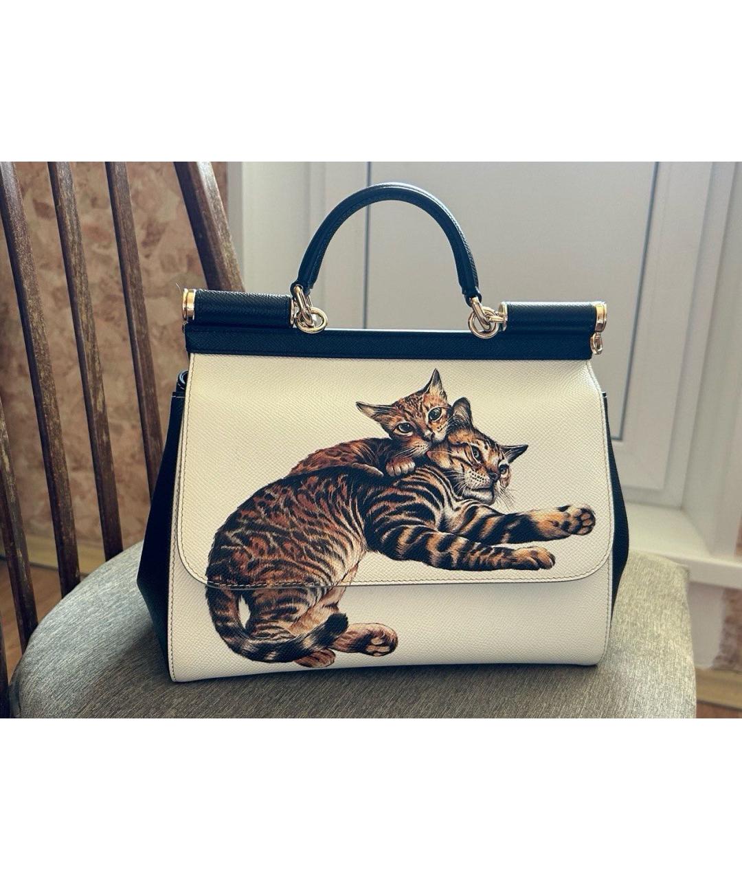 DOLCE&GABBANA Мульти кожаная сумка с короткими ручками, фото 8