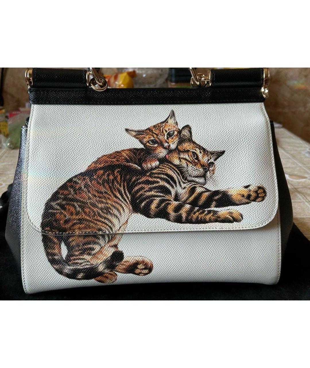 DOLCE&GABBANA Мульти кожаная сумка с короткими ручками, фото 7