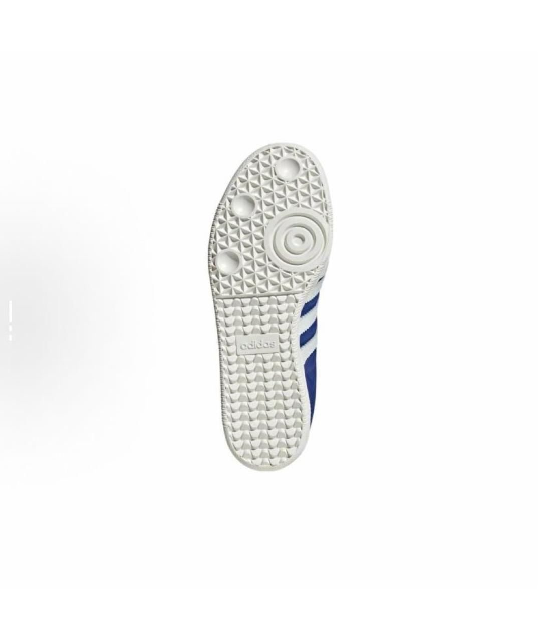 ADIDAS Синие кожаные низкие кроссовки / кеды, фото 6