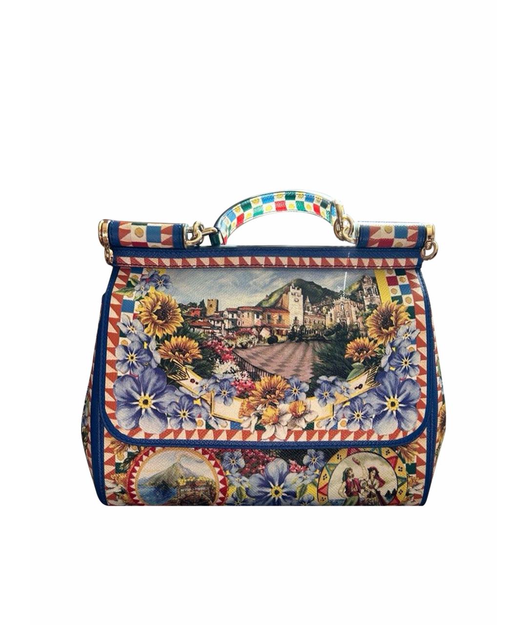 DOLCE&GABBANA Мульти кожаная сумка с короткими ручками, фото 1